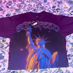 Godspeed Purple Graphic Tee